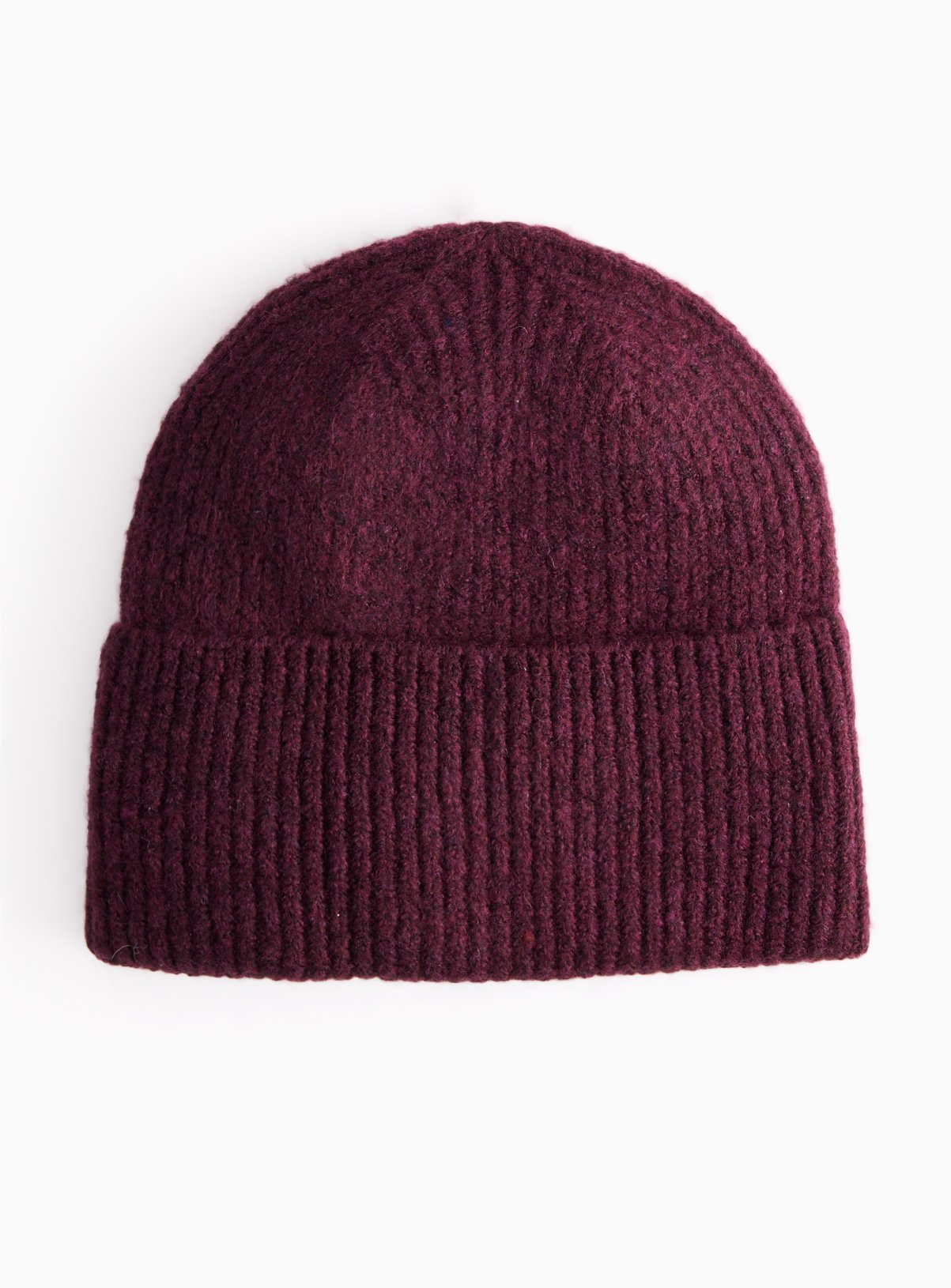 Burgundy Beanie Hat One Size - Image 2 thumbnail